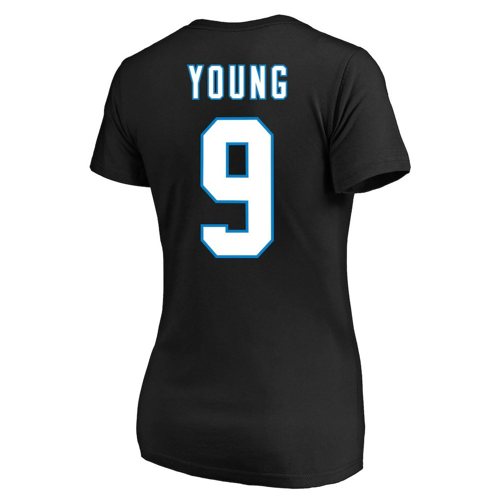NFL Carolina Panthers Bryce Young  Women's Plus Size Fair Catch Name & Number Scoop Neck T-Shirt