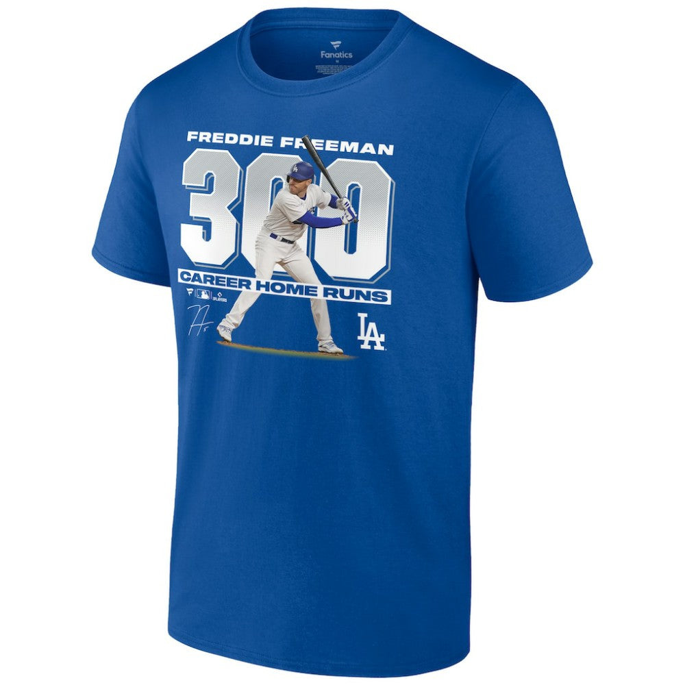 Freddie Freeman Los Angeles Dodgers 300 Career Home Runs T-Shirt - Royal