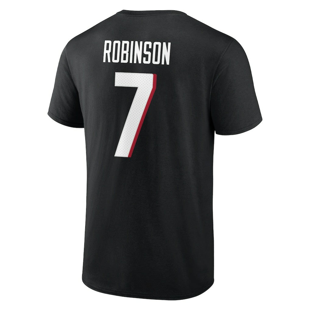 NFL Atlanta Falcons Bijan Robinson  Icon Name & Number T-Shirt