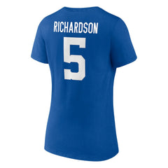 NFL Indianapolis Colts Anthony Richardson  Women's Icon Name & Number V-Neck T-Shirt