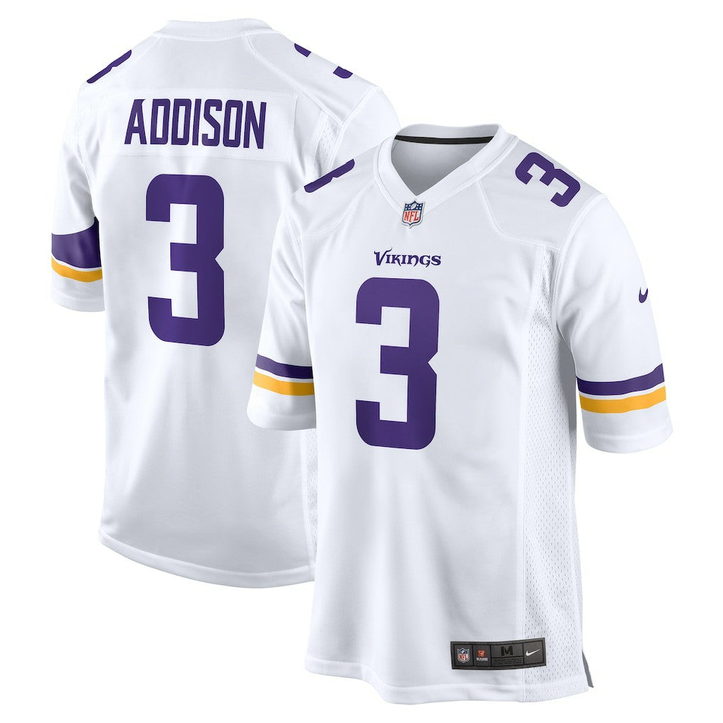 NFL Minnesota Vikings Jordan Addison  Away Game Jersey
