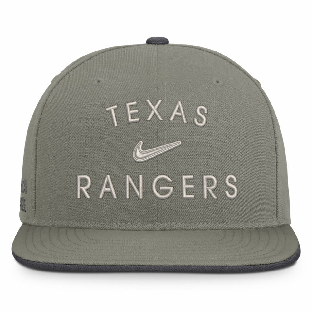 Texas Rangers Pro Dri-FIT Snapback Hat - Olive | Nike