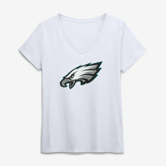 NFL Philadelphia Eagles Logo Athletic Women's Primary Logo V-Neck T-Shirt