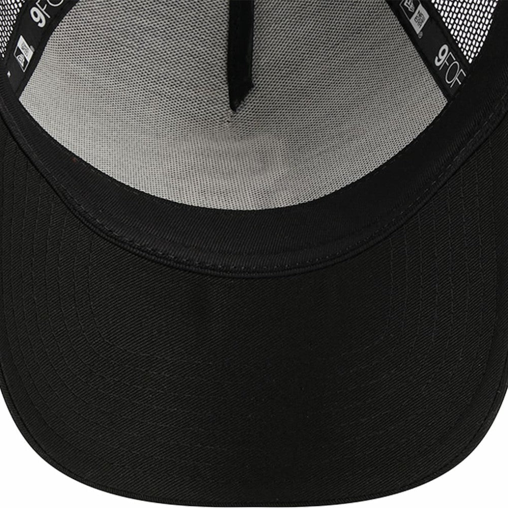 San Francisco Giants A-Frame 9FORTY Trucker Adjustable Hat - Black | New Era