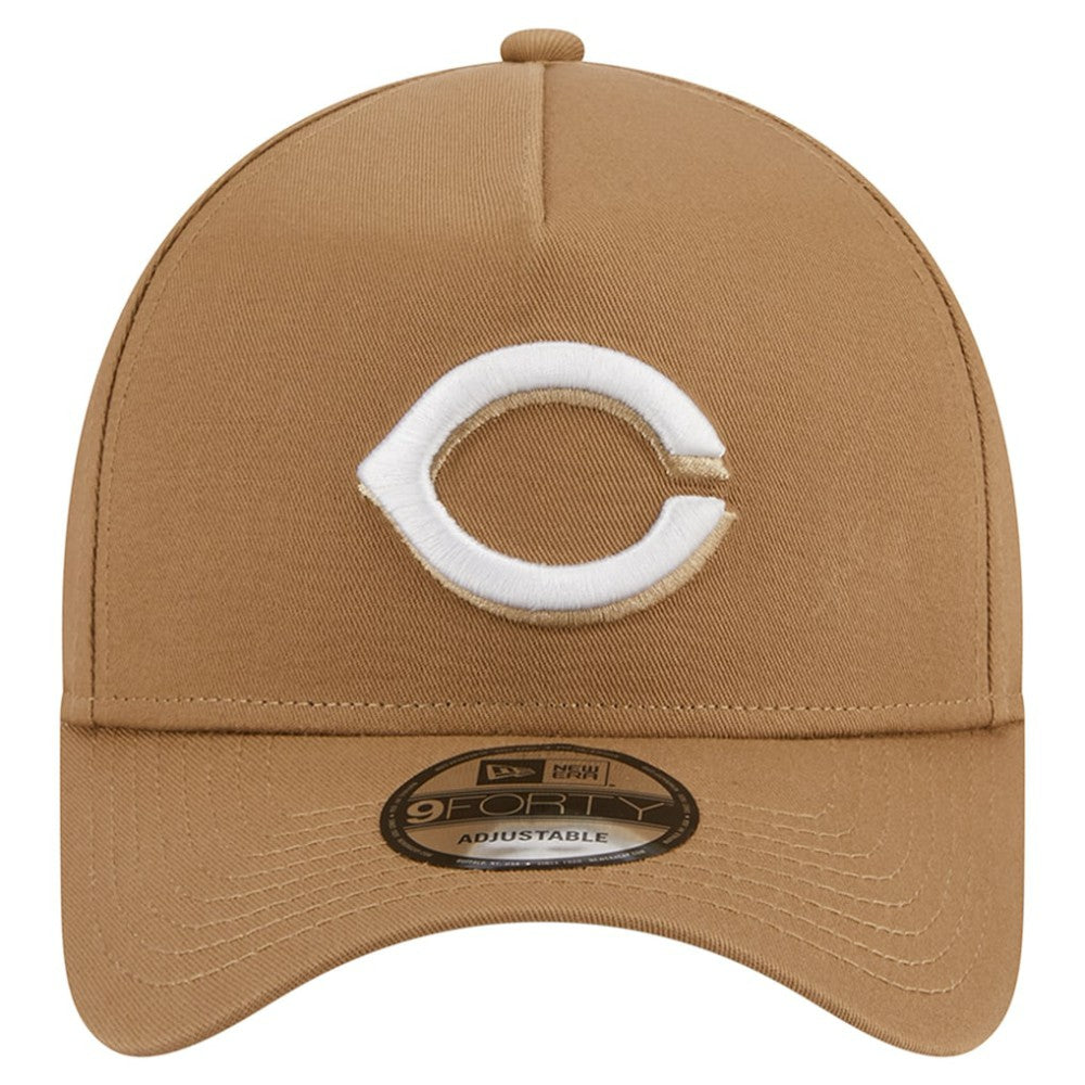 Cincinnati Reds A-Frame 9FORTY Adjustable Hat - Khaki | New Era