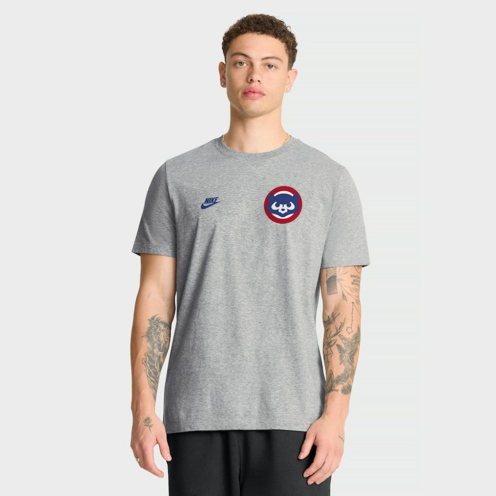 Chicago Cubs Cooperstown 2-Hit T-Shirt - Heather Gray | Nike