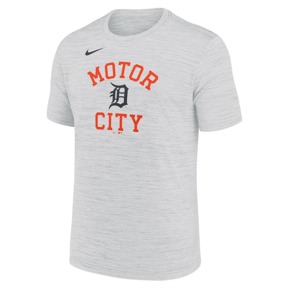 Detroit Tigers Velocity Team Phrase Dri-FIT T-Shirt - Ash | Nike