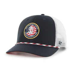San Francisco Giants Union Patch Trucker Adjustable Hat - Navy | 47 brand