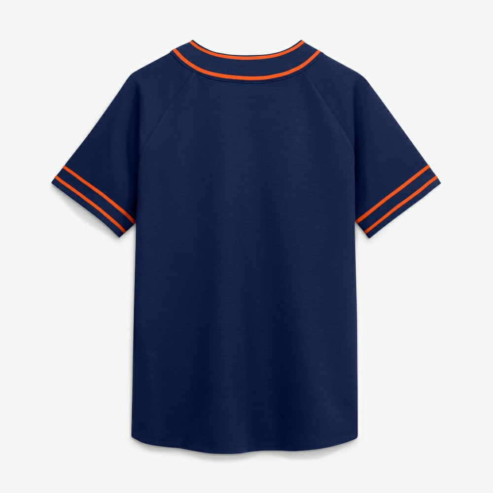 Houston Astros Women's Diva Race Ahead Raglan V-Neck T-Shirt - Navy