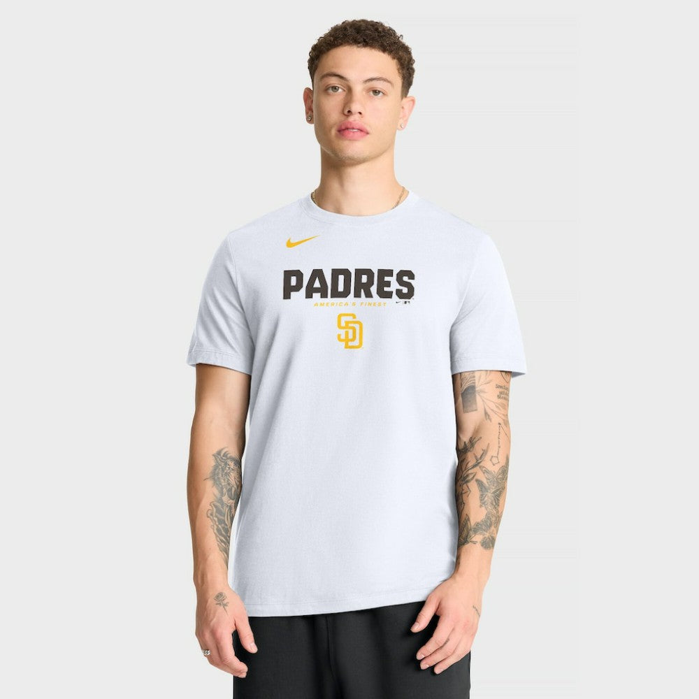San Diego Padres Bold Team Name T-Shirt - White | Nike