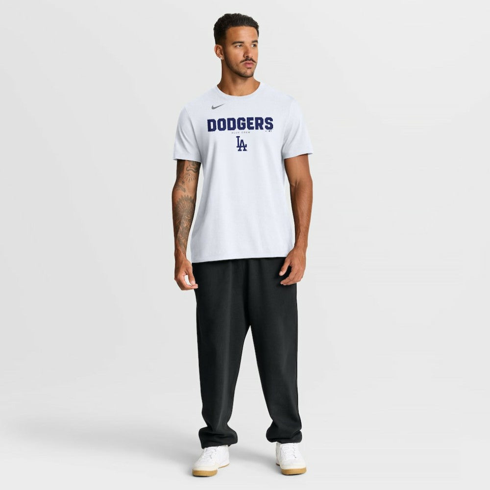 Los Angeles Dodgers Bold Team Name T-Shirt - White | Nike