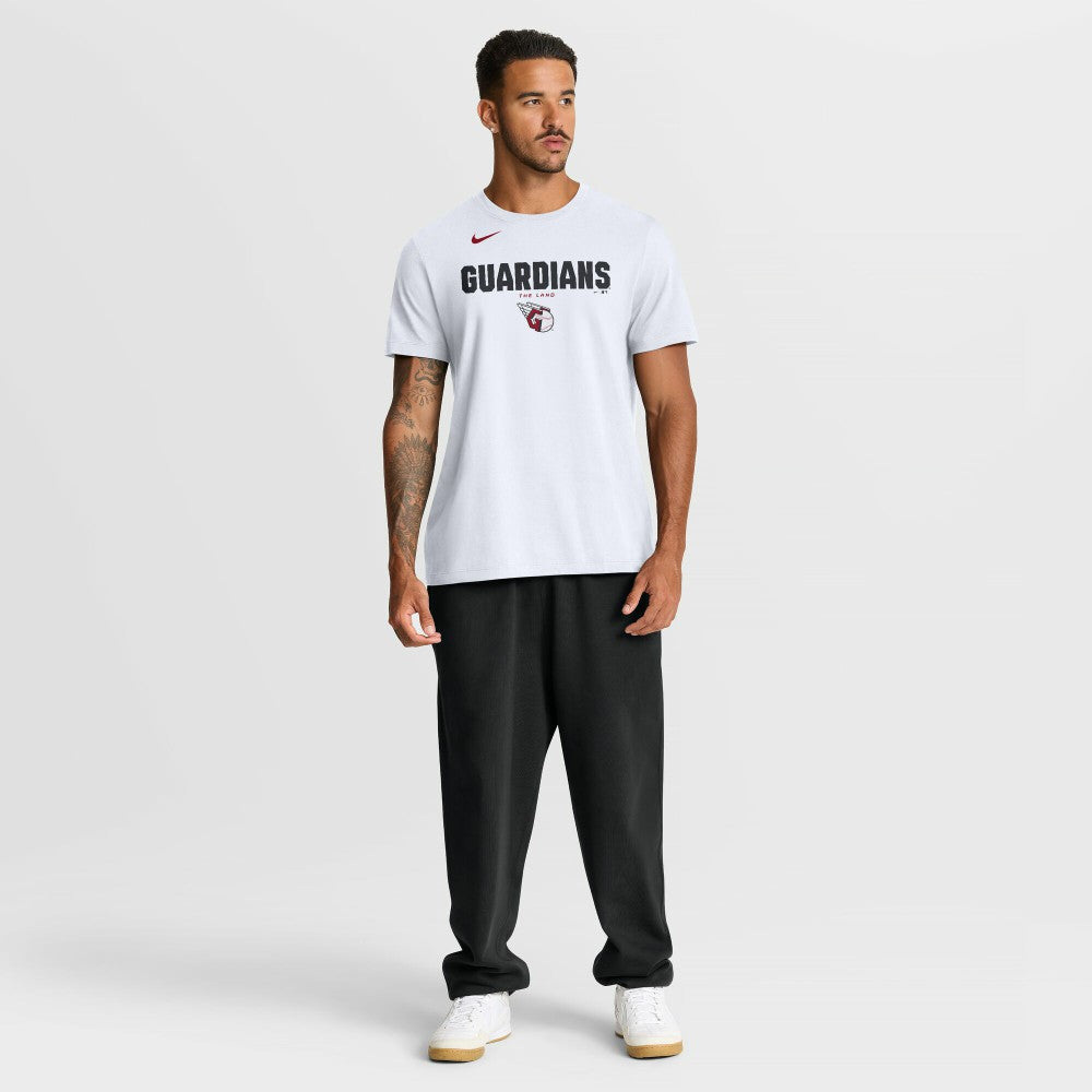 Cleveland Guardians Bold Team Name T-Shirt - White | Nike