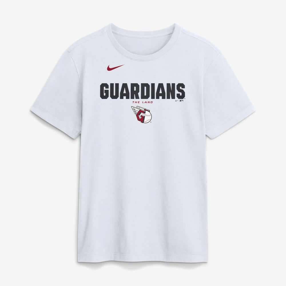 Cleveland Guardians Bold Team Name T-Shirt - White | Nike