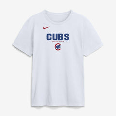 Chicago Cubs Bold Team Name T-Shirt - White | Nike