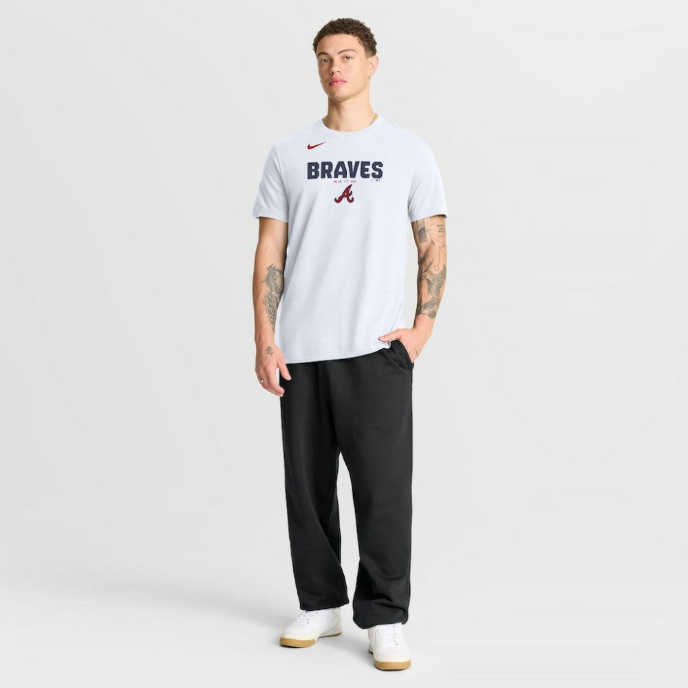 Atlanta Braves Bold Team Name T-Shirt - White | Nike