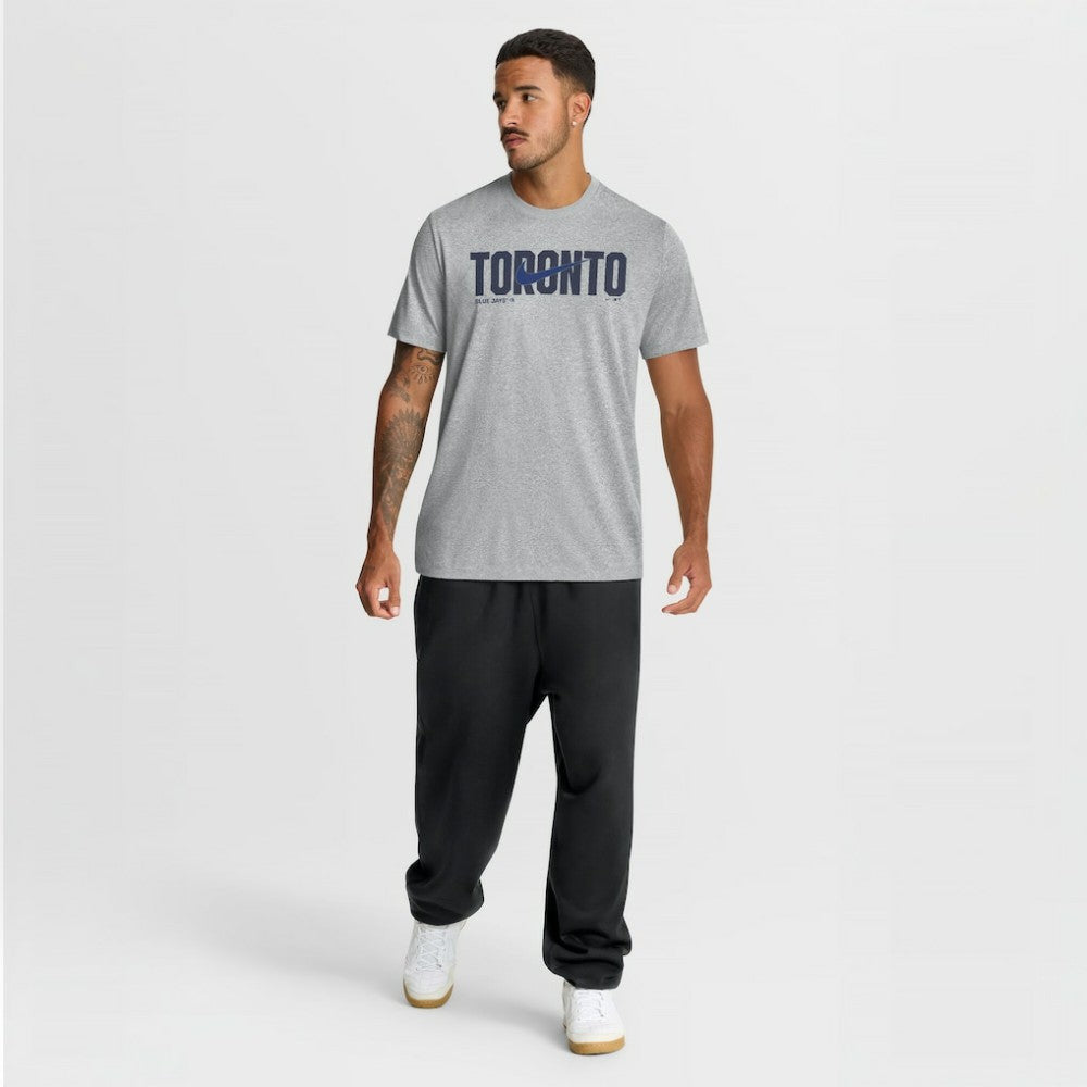 Toronto Blue Jays Swoosh Legend Dri-FIT T-Shirt - Heather Gray | Nike