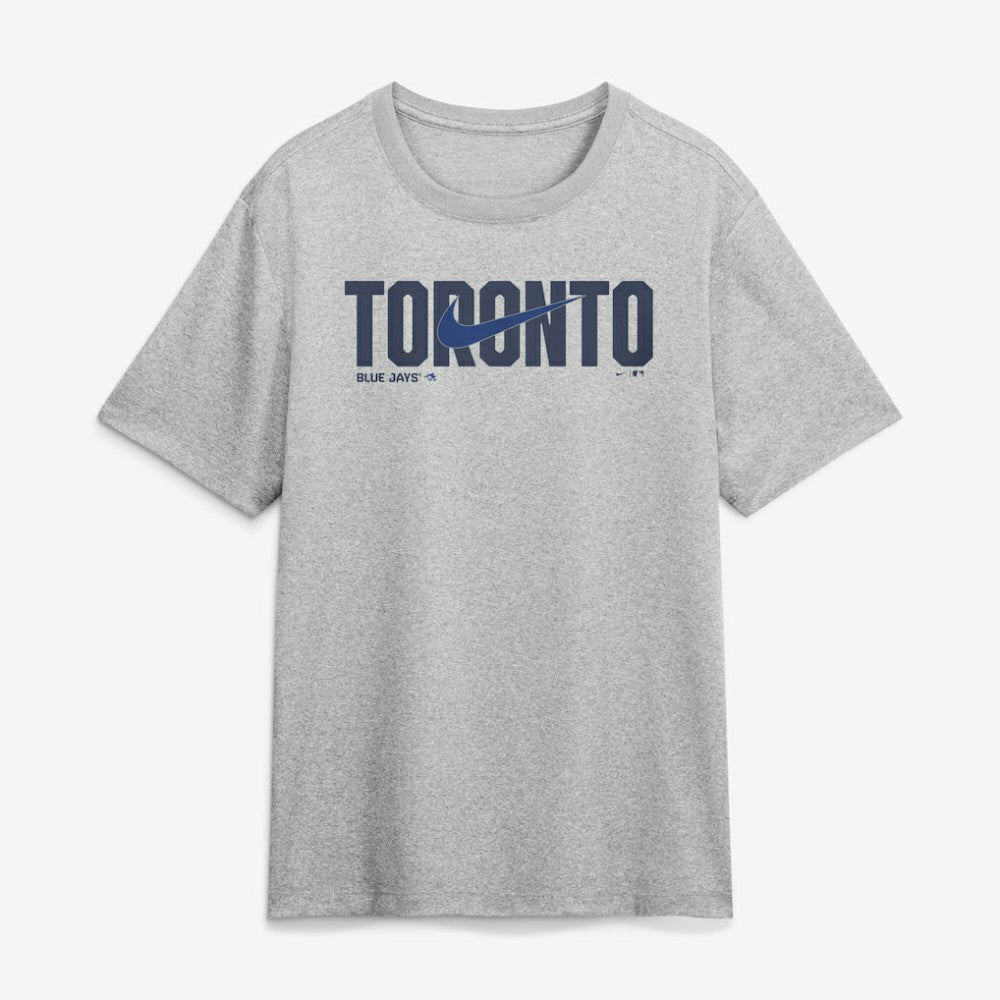 Toronto Blue Jays Swoosh Legend Dri-FIT T-Shirt - Heather Gray | Nike