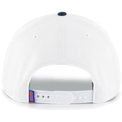 Chicago Cubs Flag Script Hitch Snapback Hat - White | 47 brand