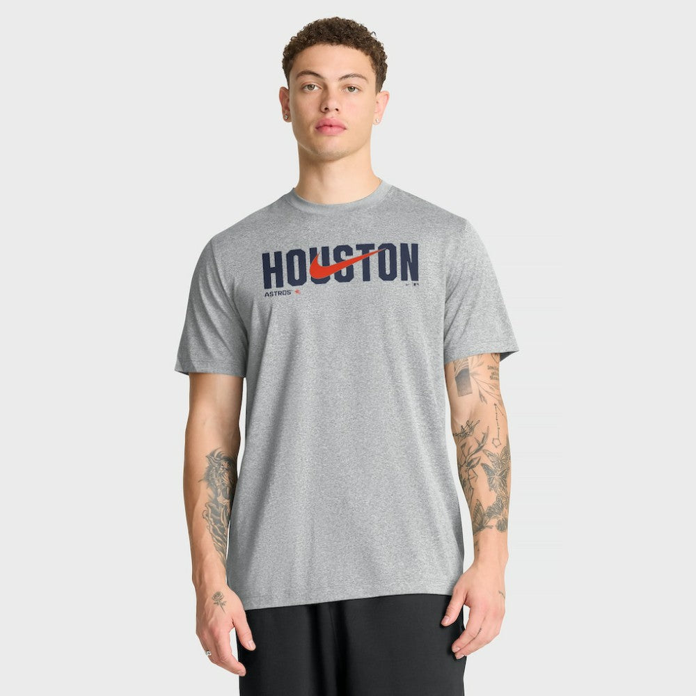 Houston Astros Swoosh Legend Dri-FIT T-Shirt - Heather Gray | Nike
