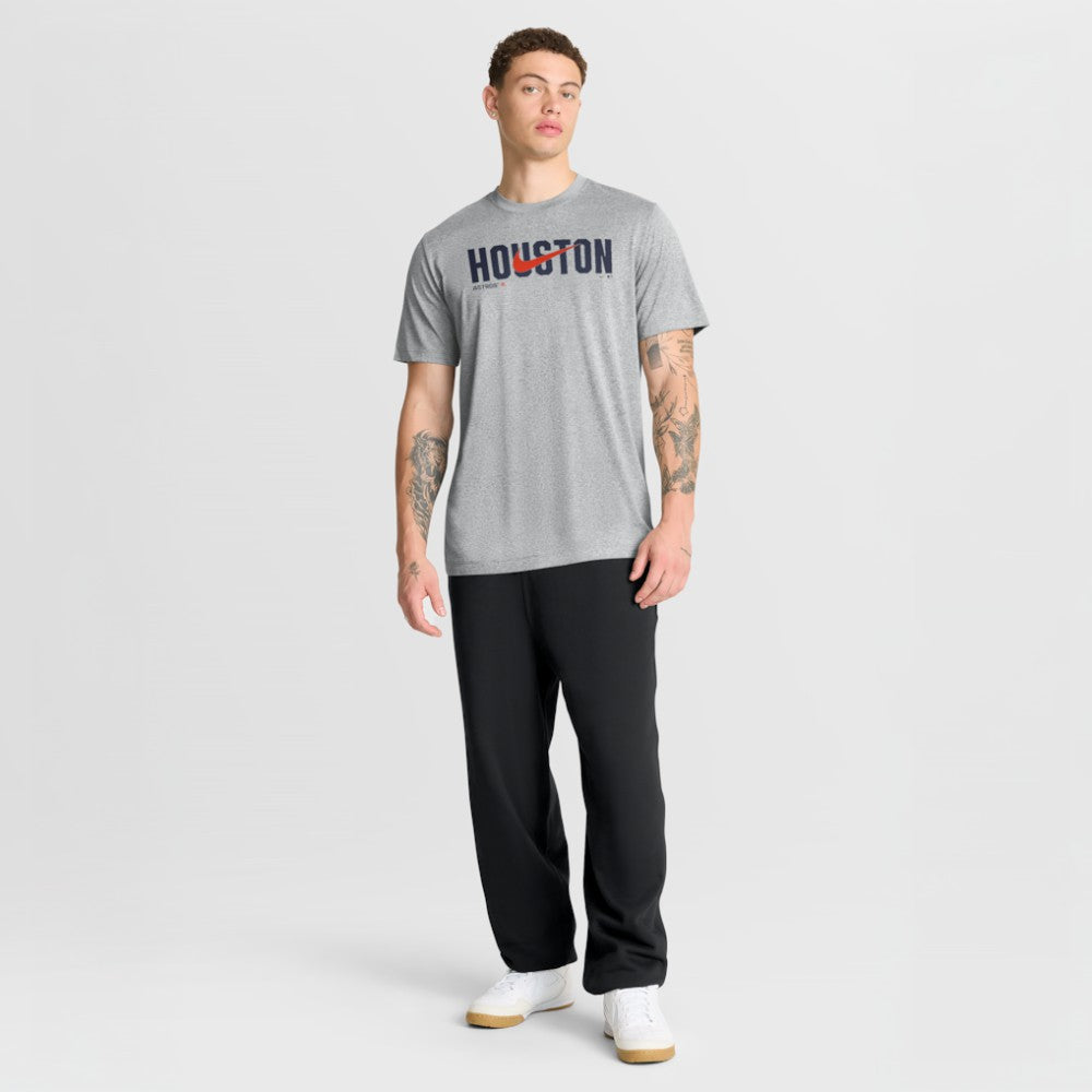 Houston Astros Swoosh Legend Dri-FIT T-Shirt - Heather Gray | Nike