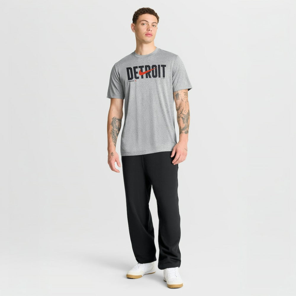 Detroit Tigers Swoosh Legend Dri-FIT T-Shirt - Heather Gray | Nike