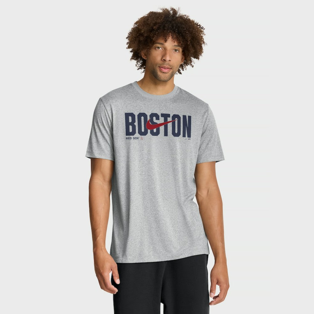 Boston Red Sox Swoosh Legend Dri-FIT T-Shirt - Heather Gray | Nike