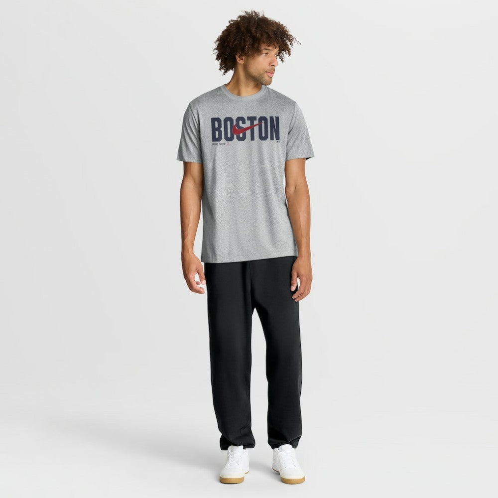 Boston Red Sox Swoosh Legend Dri-FIT T-Shirt - Heather Gray | Nike