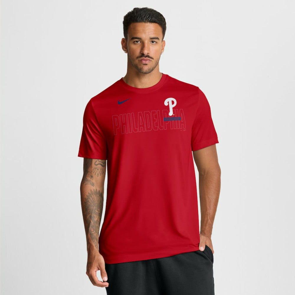 Philadelphia Phillies Knockout Team Legend Dri-FIT T-Shirt - Red | Nike