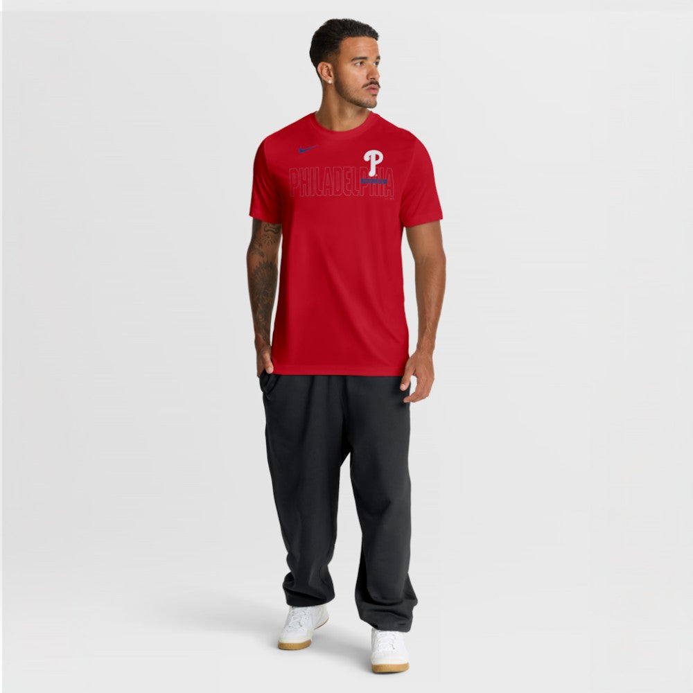 Philadelphia Phillies Knockout Team Legend Dri-FIT T-Shirt - Red | Nike
