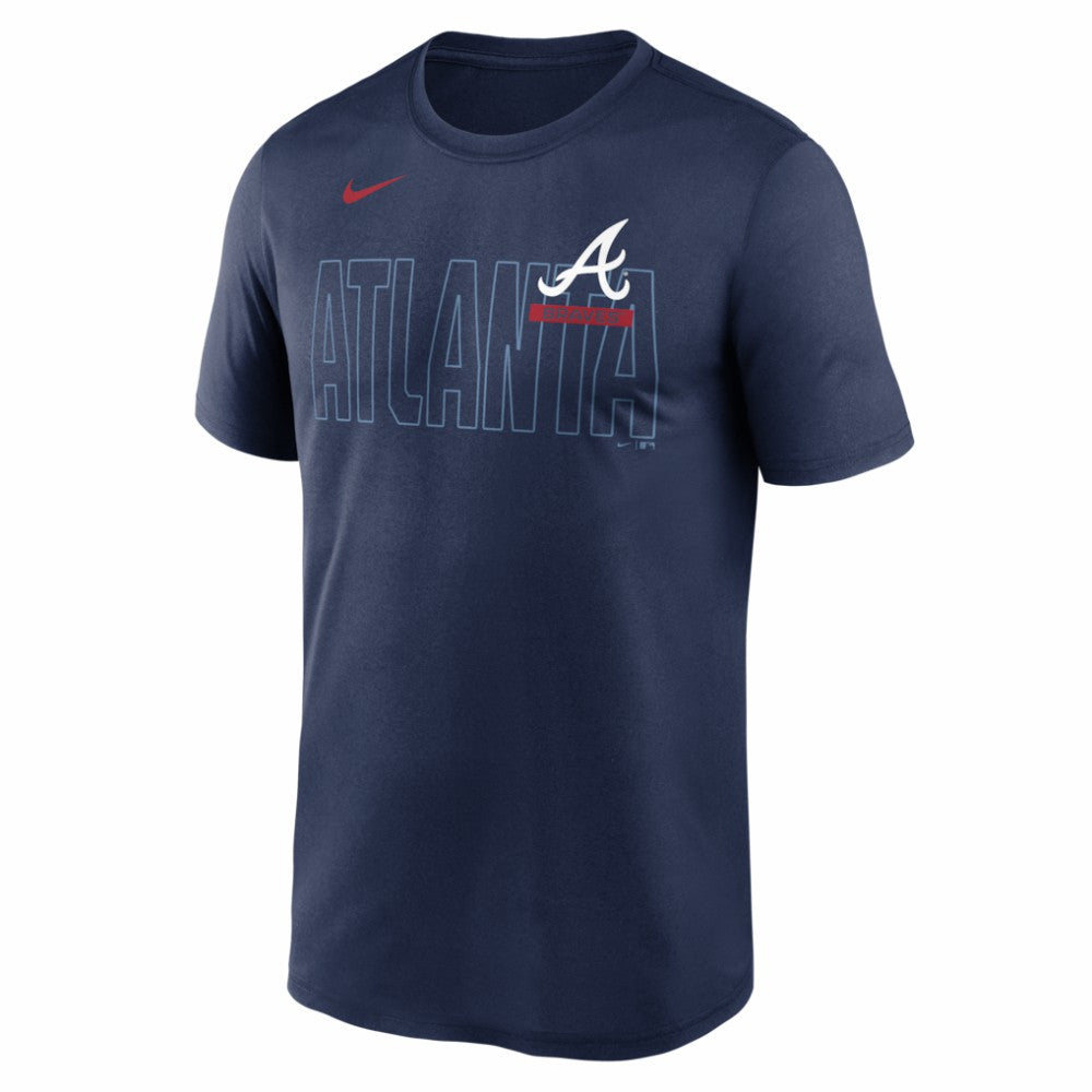 Atlanta Braves Knockout Team Legend Dri-FIT T-Shirt - Navy | Nike