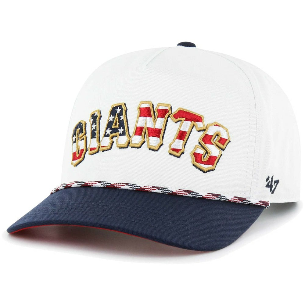 San Francisco Giants Flag Script Hitch Snapback Hat - White | 47 brand