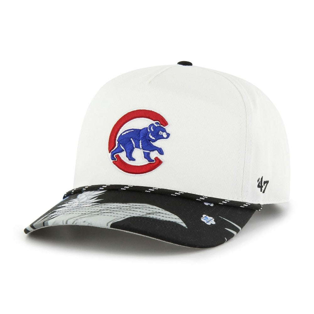 Chicago Cubs Dark Tropic Hitch Snapback Hat - White | 47 brand