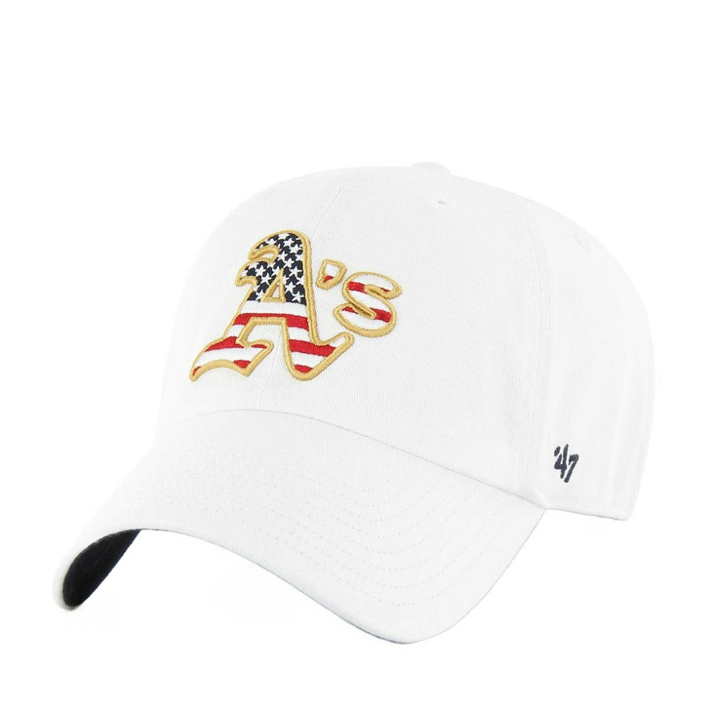Athletics Homeland Clean Up Adjustable Hat - White | 47 brand