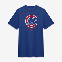 Chicago Cubs Tri-Blend Logo T-Shirt - Royal | Nike