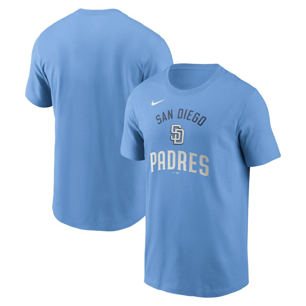 San Diego Padres Early Innings Stack T-Shirt - Light Blue | Nike