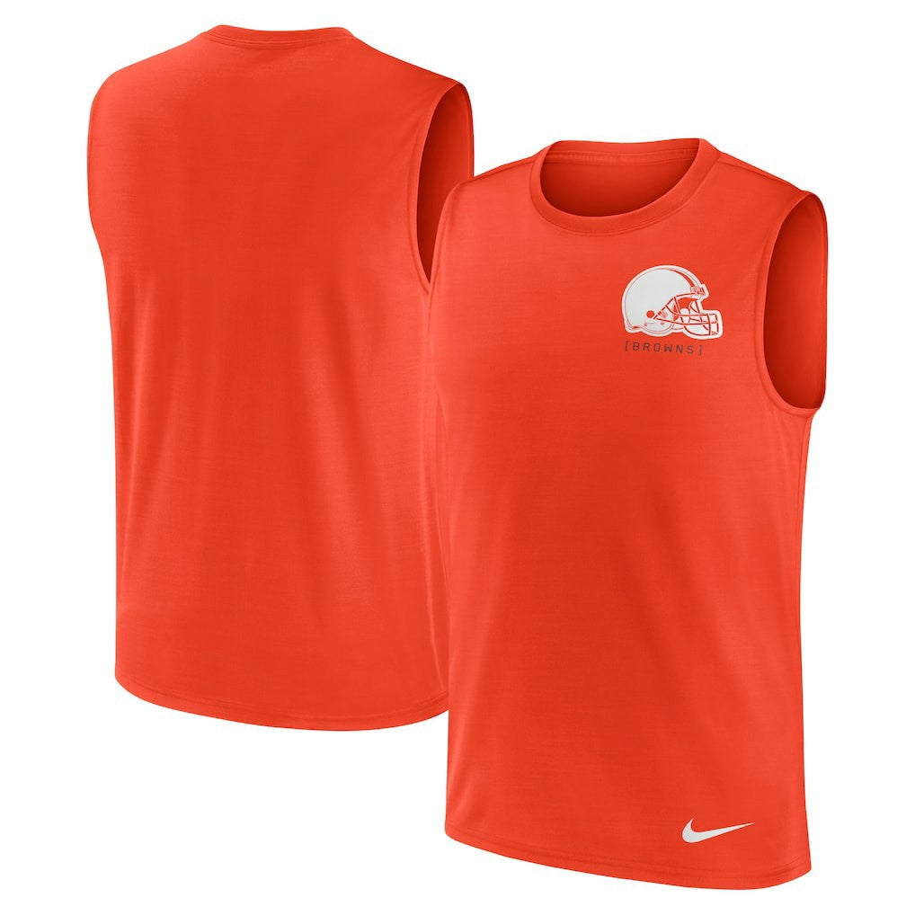 NFL Cleveland Browns Large Logo Lightweight Dri-FIT Muscle Tank Top