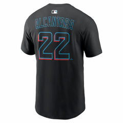 Sandy Alcantara Miami Marlins Home Name & Number T-Shirt - Black | Nike