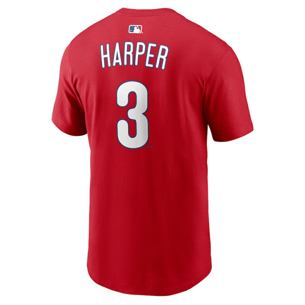 Bryce Harper Philadelphia Phillies  Name & Number T-Shirt - Red | Nike