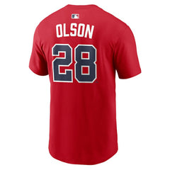 Matt Olson Atlanta Braves Home Name & Number T-Shirt - Red | Nike