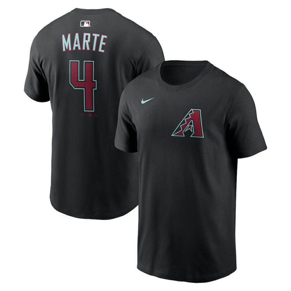 Ketel Marte Arizona Diamondbacks Name & Number T-Shirt - Black | Nike