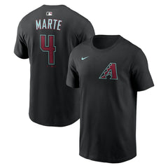 Ketel Marte Arizona Diamondbacks Name & Number T-Shirt - Black | Nike