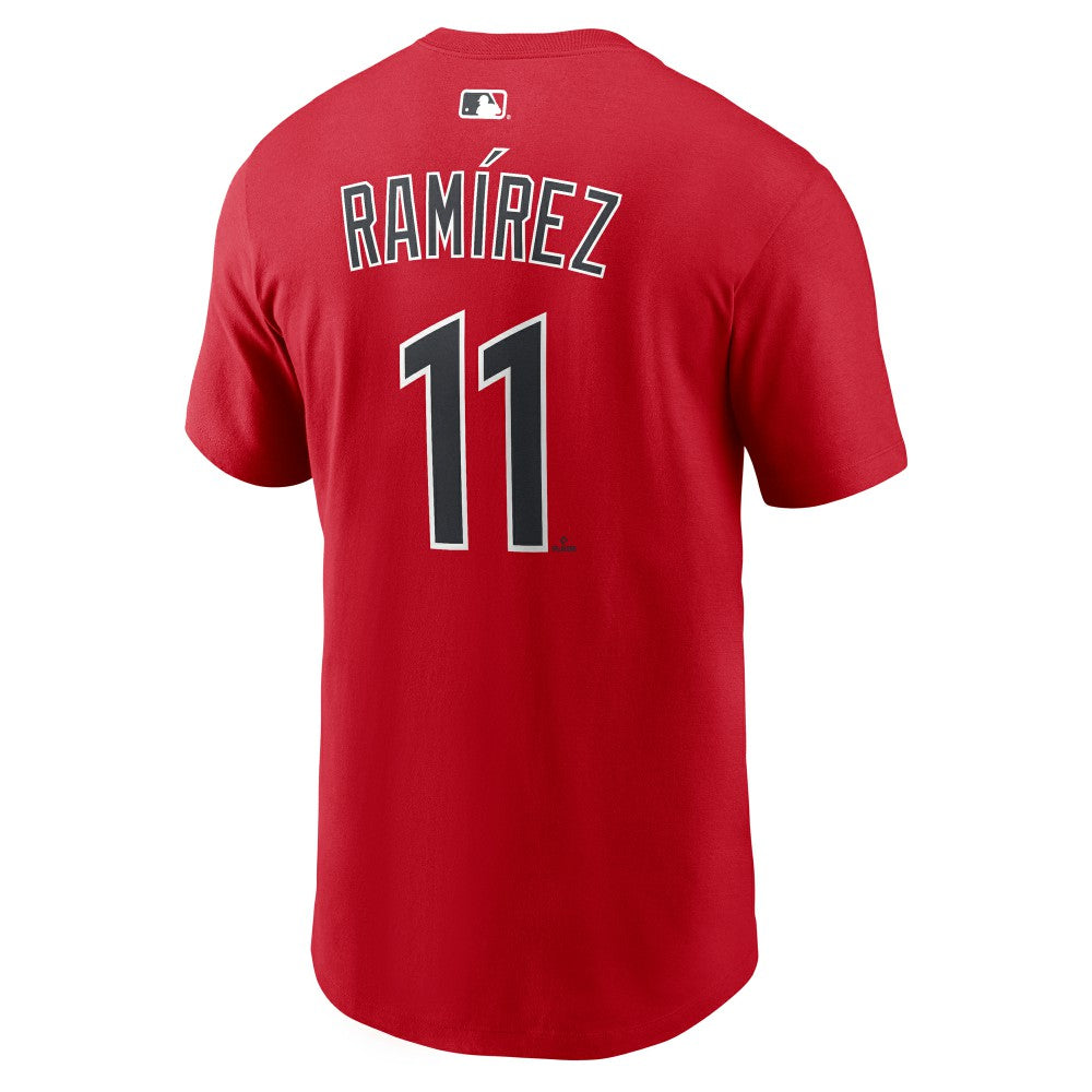 José Ramírez Cleveland Guardians Name & Number T-Shirt - Red | Nike
