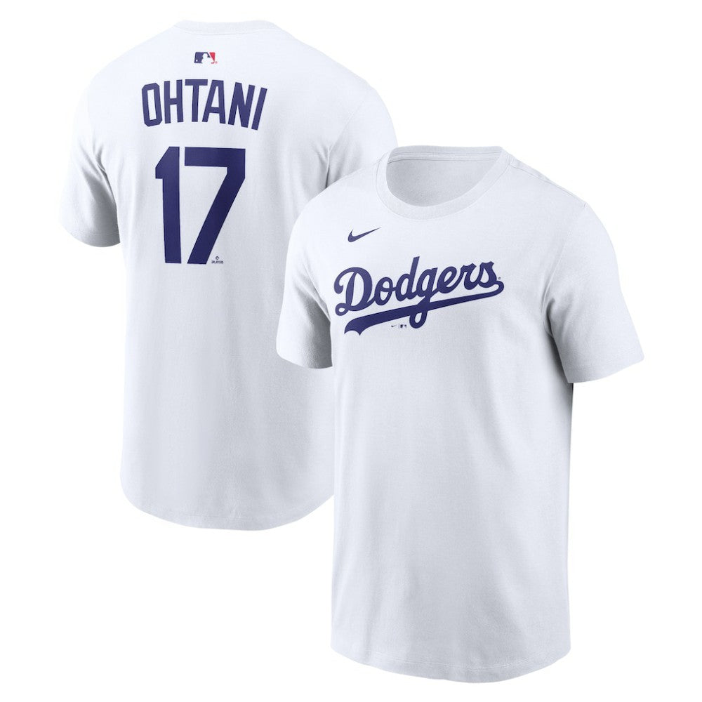 Shohei Ohtani Los Angeles Dodgers Name & Number T-Shirt - White | Nike