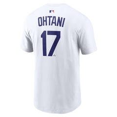 Shohei Ohtani Los Angeles Dodgers Name & Number T-Shirt - White | Nike