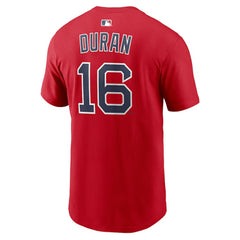 Jarren Duran Boston Red Sox Name & Number T-Shirt - Red | Nike