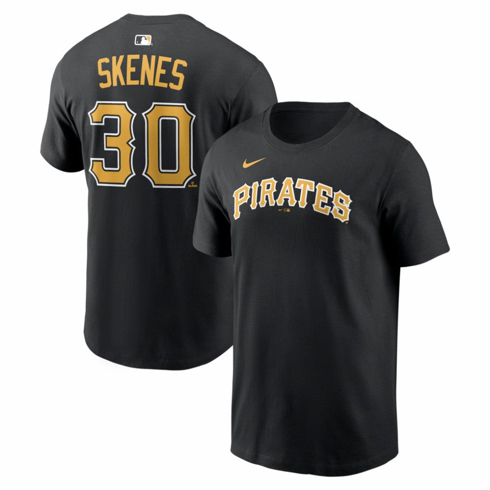 Paul Skenes Pittsburgh Pirates Home Name & Number T-Shirt - Black | Nike