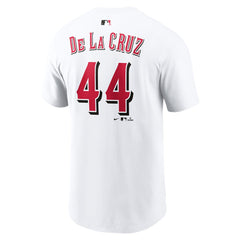 Elly De La Cruz Cincinnati Reds Name & Number T-Shirt - White | Nike