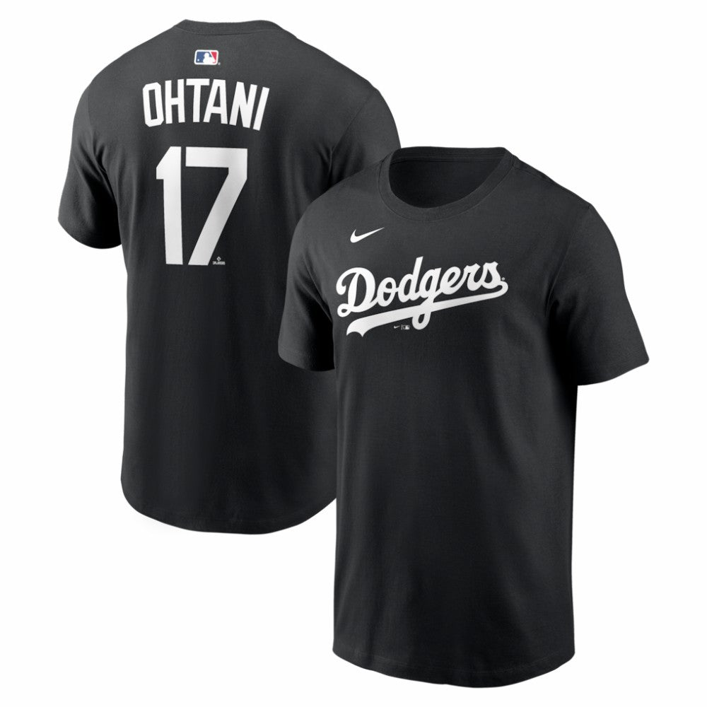 Shohei Ohtani Los Angeles Dodgers Name & Number T-Shirt - Black | Nike