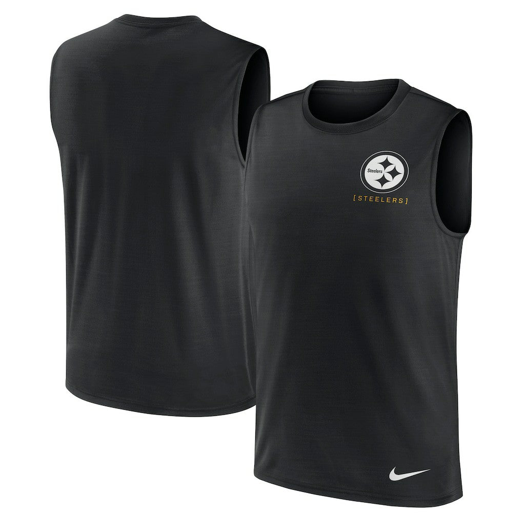 NFL Pittsburgh Steelers Large Logo Lightweight Dri-FIT Muscle Tank Top