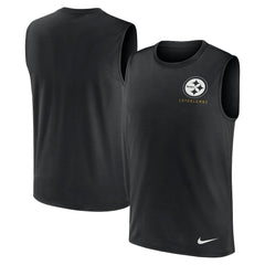 NFL Pittsburgh Steelers Large Logo Lightweight Dri-FIT Muscle Tank Top